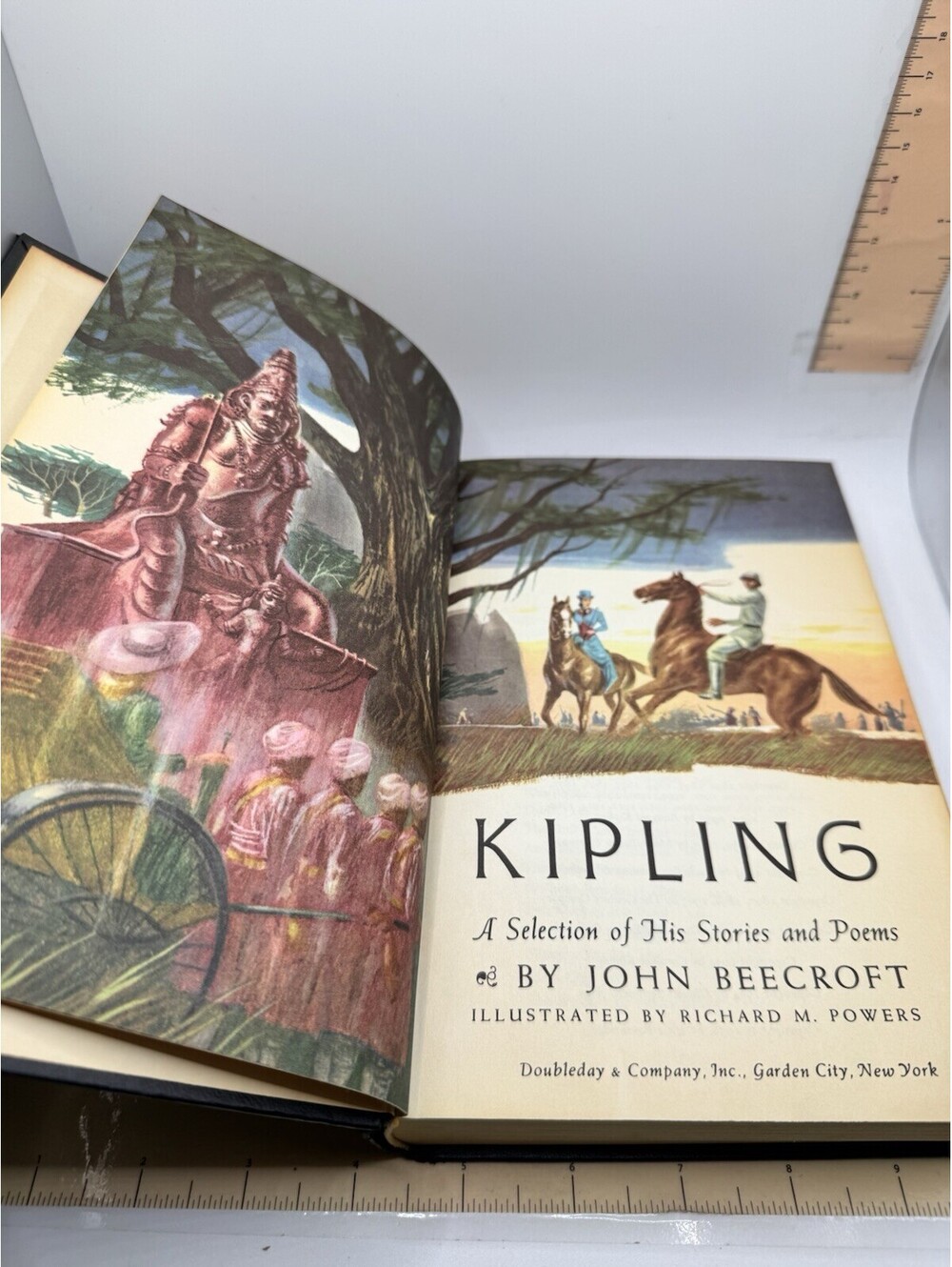 Kipling A Selection of His Stories & Poems by John Beecroft 1956 Hardcover VTG